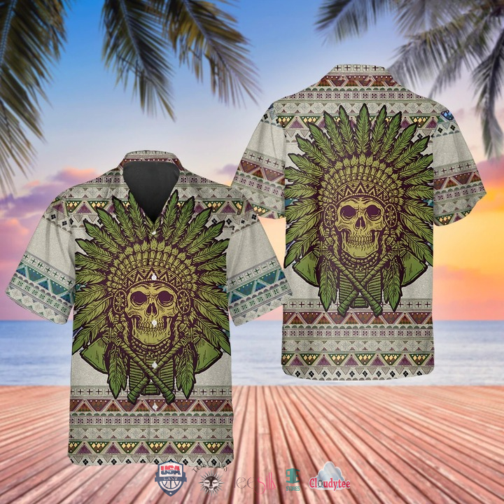 Skiing Short Sleeve Hawaiian Shirt