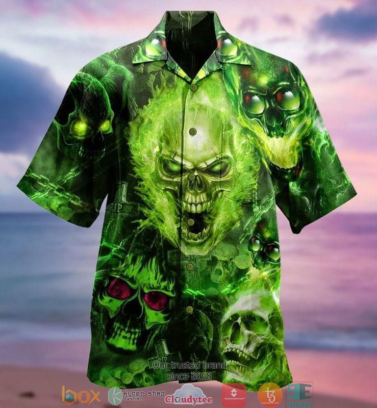 Skull Hippie Hawaiian Shirt