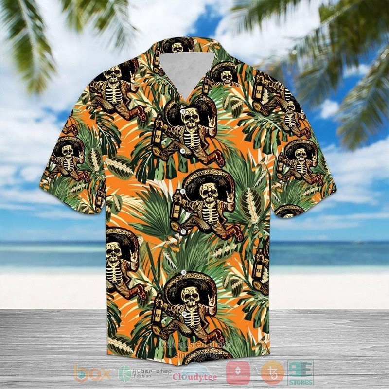 Skull Firefighter Hawaiian Shirt