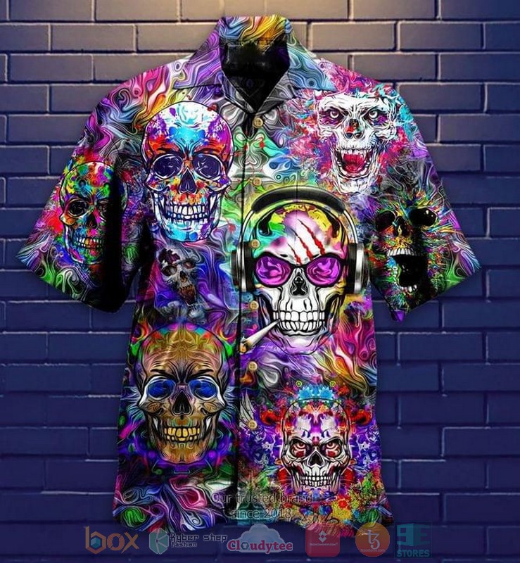 Skull Live Fast Die Young Hawaiian Shirt