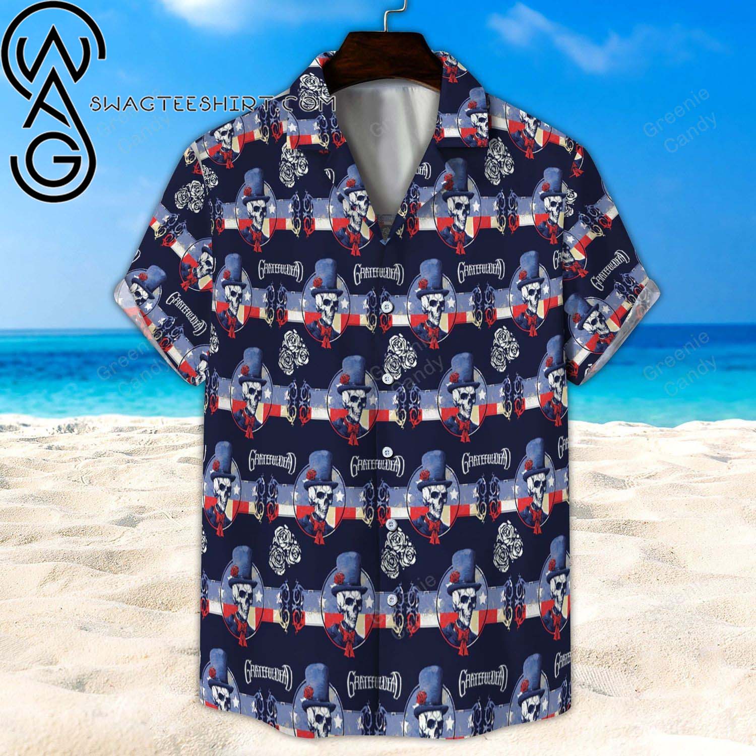 Skull Floral Dallas Cowboys Summer Vibes Hawaiian Shirt