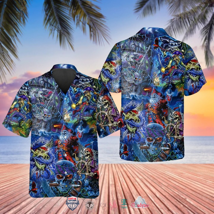 Skull Miller Lite Pineapple Hawaiian Shirt