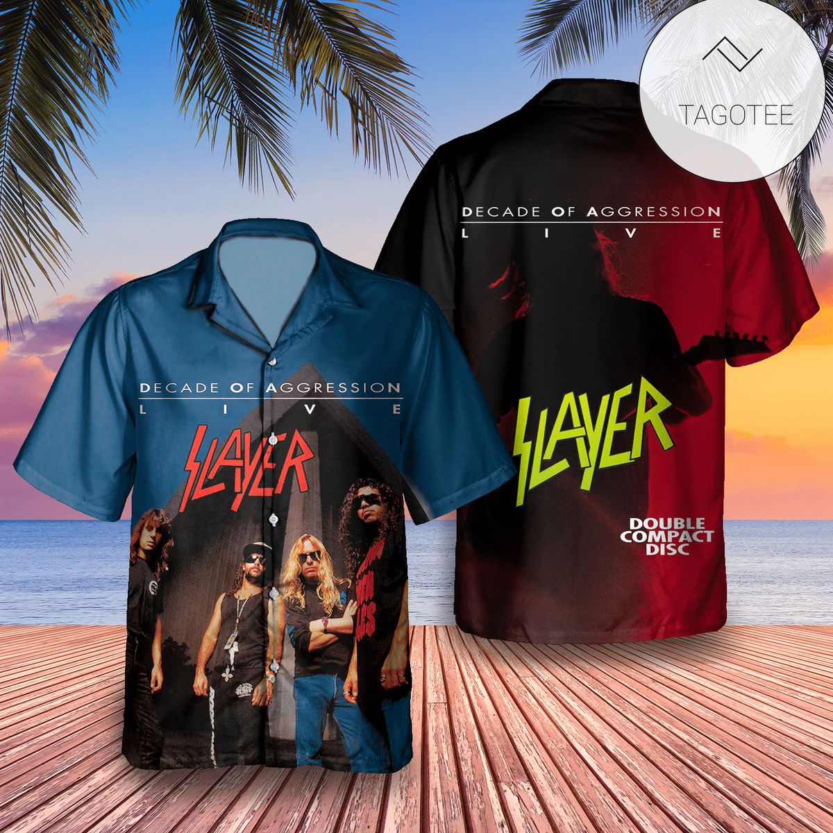 Slayer Divine Intervention Album Cover Hawaiian Shirt