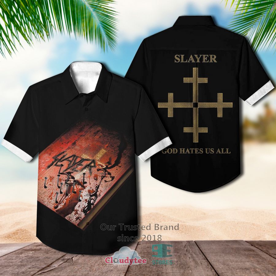 Slayer God Hates Us All Hawaiian Casual Shirt