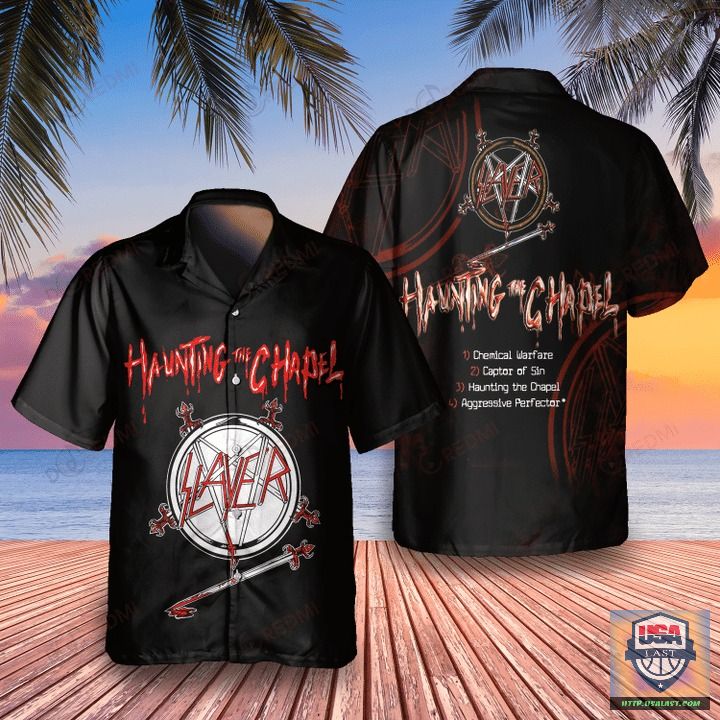 Slayer Hell Awaits Album Hawaiian Shirt | Usalast