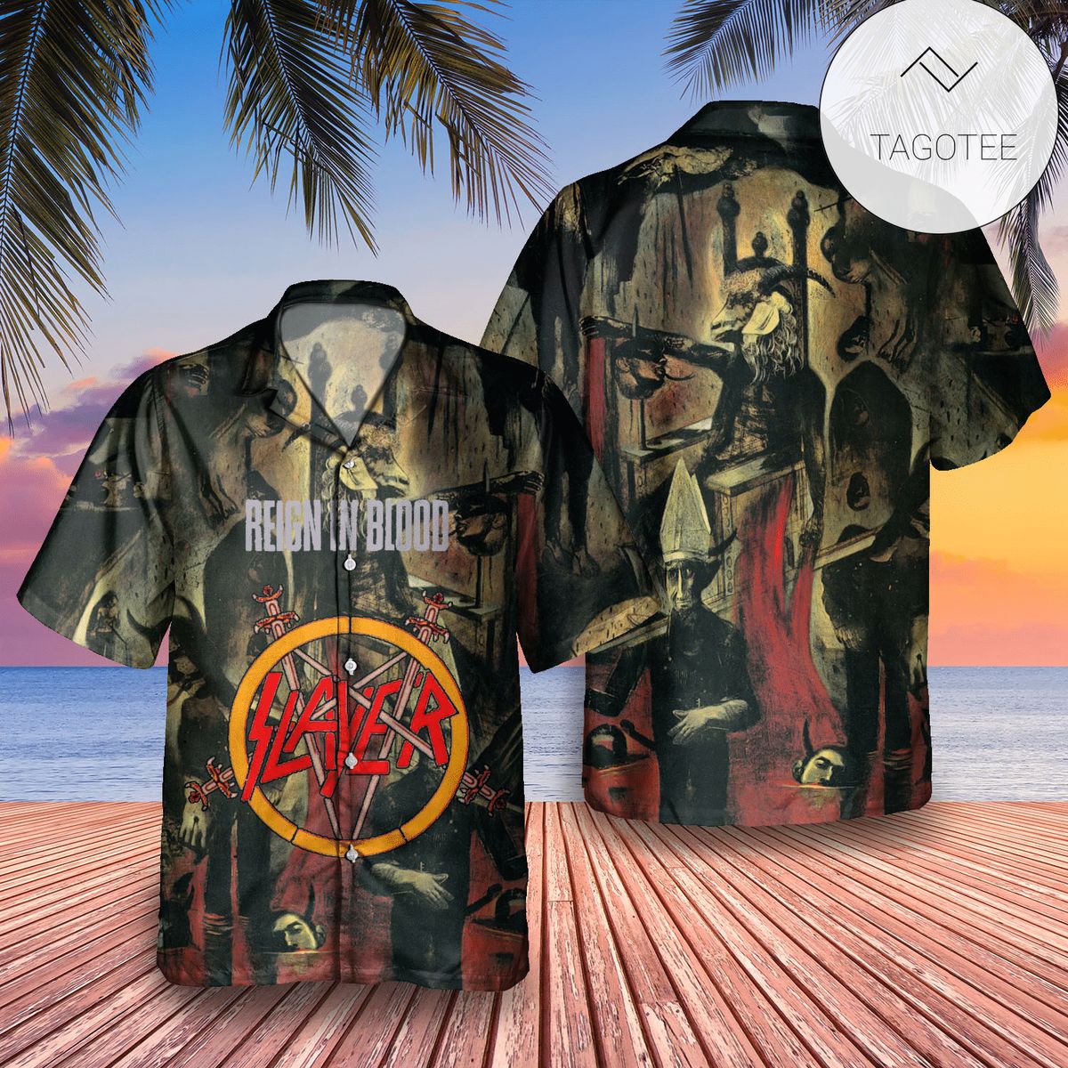 Slayer Repentless Album Cover Hawaiian Shirt