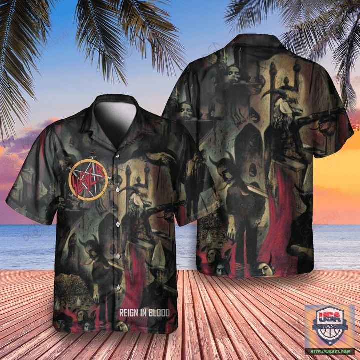 Slayer Hell Awaits Album Hawaiian Shirt | Usalast