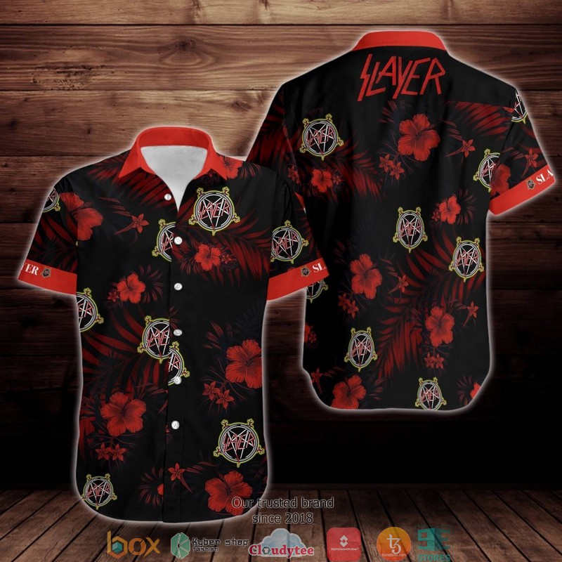 Slayer Rock Band Music Aloha II Short Sleeve Hawaiian shirt