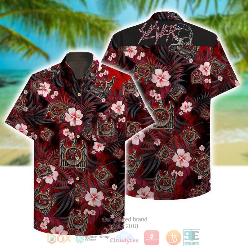 Slayer V Short Sleeve Hawaiian Shirt