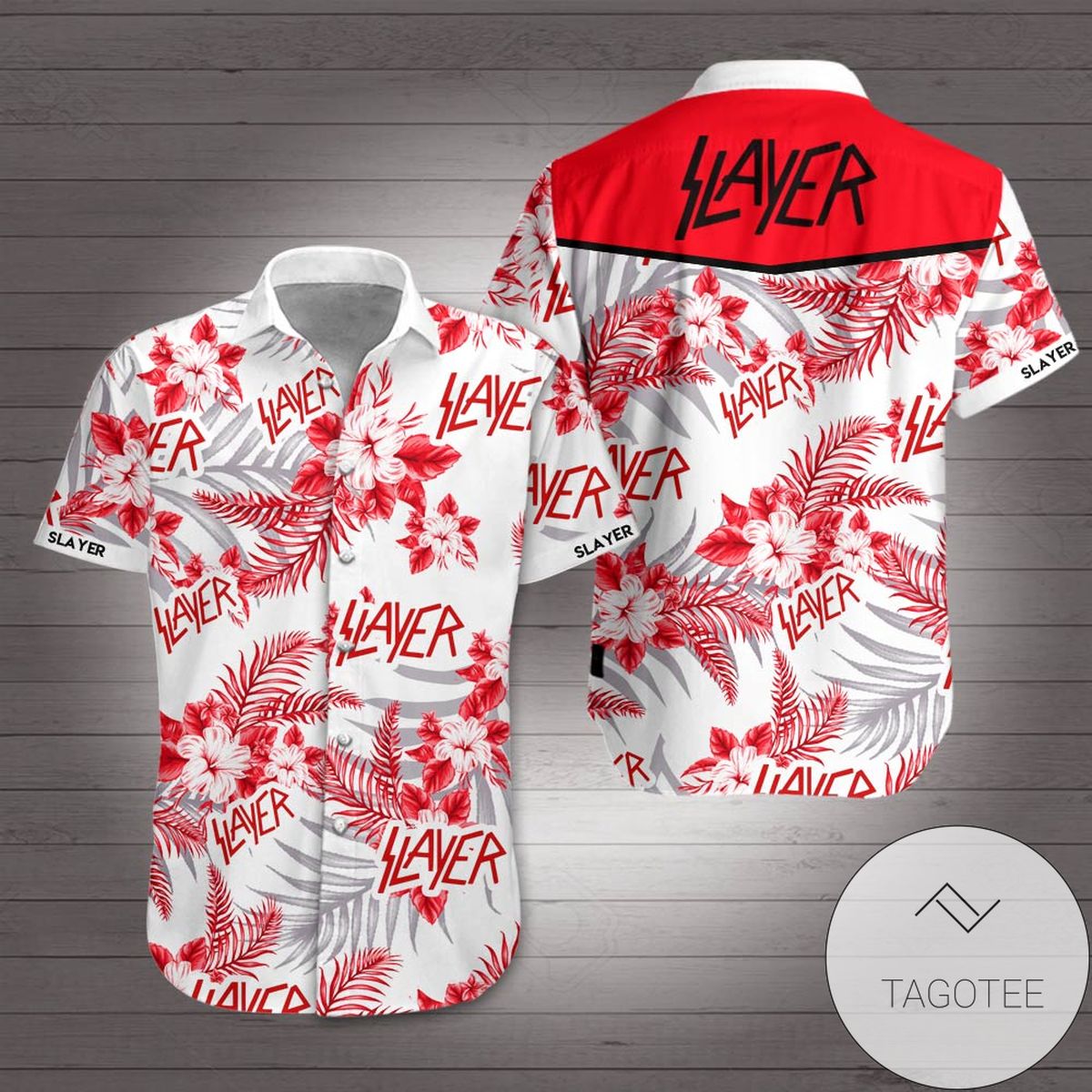 Slayer Scorpion Hawaiian Graphic Print Short Sleeve Hawaiian Casual Shirt