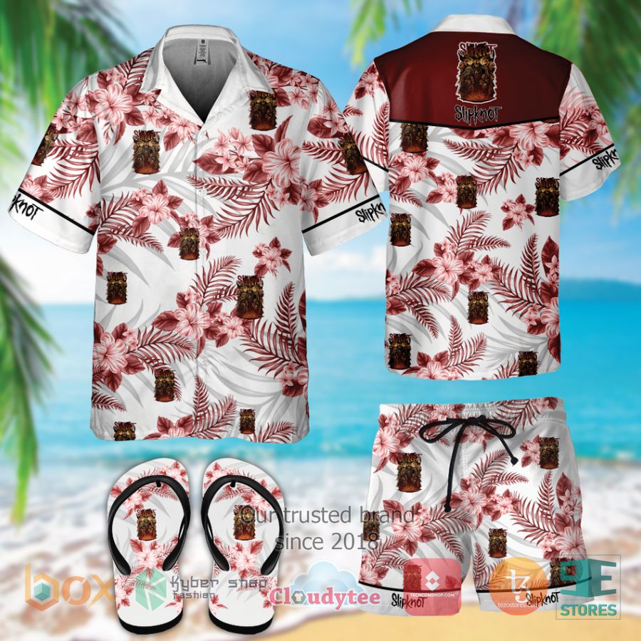 Slipknot Band Hawaiian Shirt, Shorts