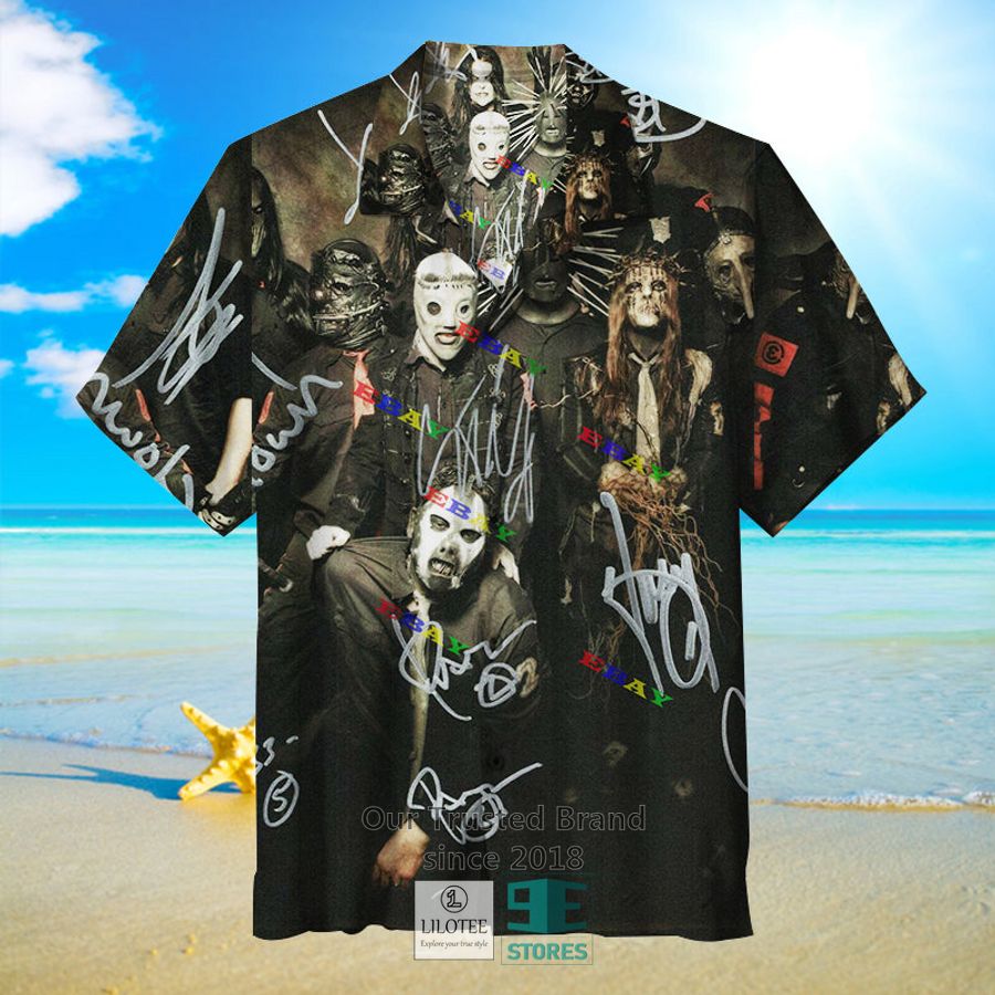 Slipknot band poster black Hawaiian Shirt