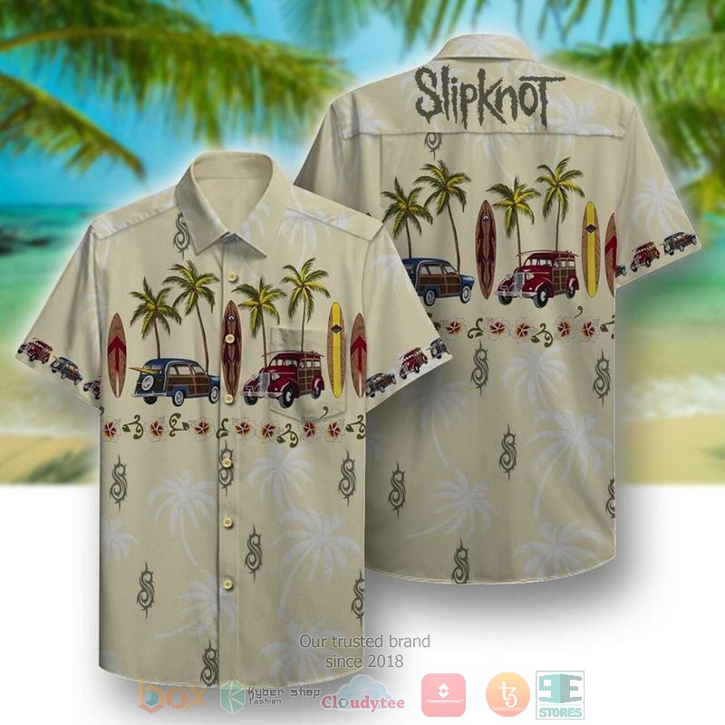 Slipknot car palm tree Hawaiian Shirt