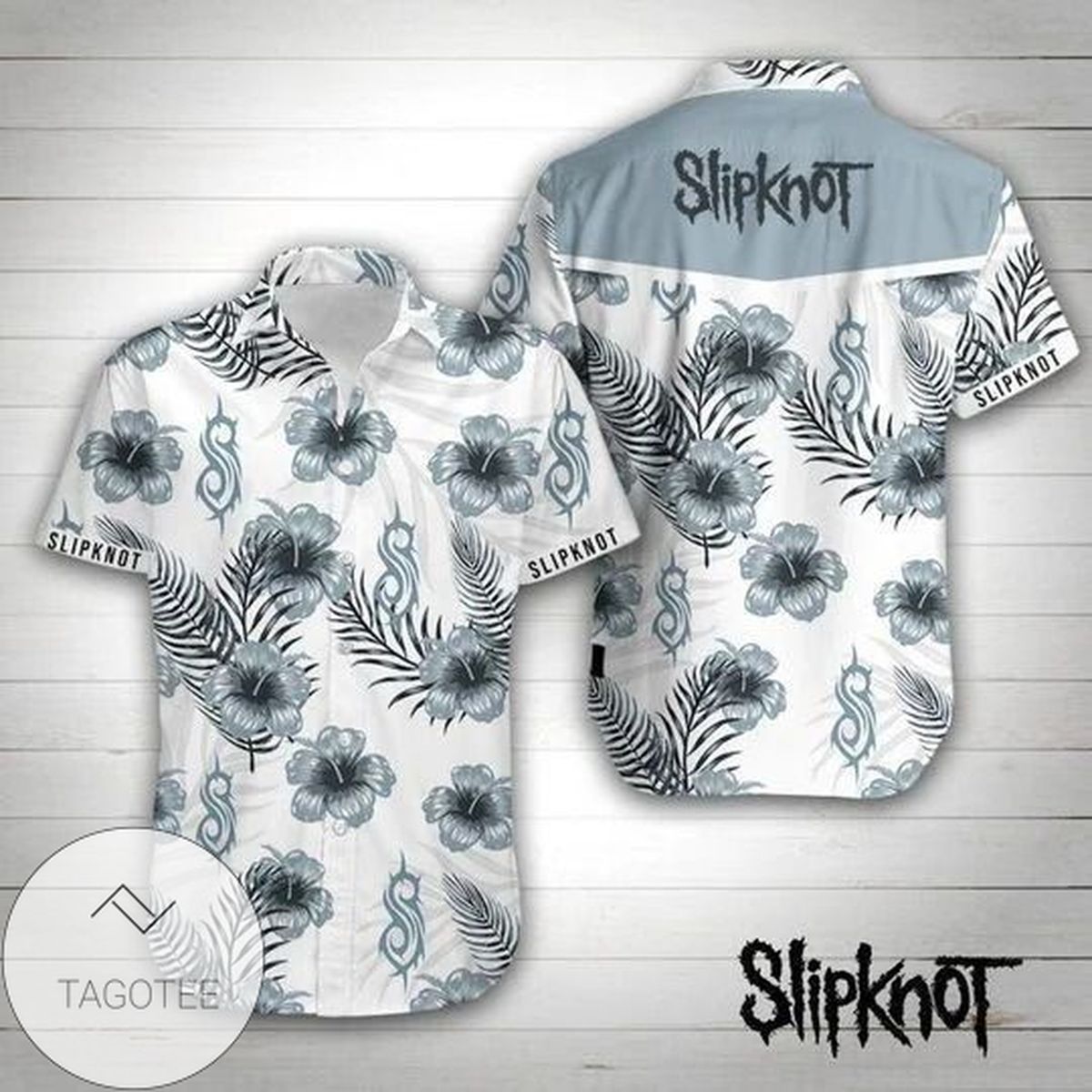 Slipknot Band Rose Skull Hawaiian Shirt