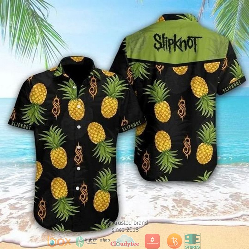 Slipknot Hibiscus Blue Hawaiian Shirt