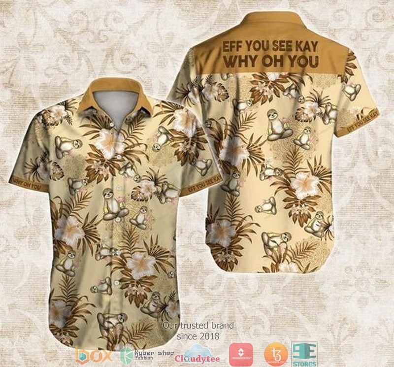 Sloth III Short Sleeve Hawaiian shirt