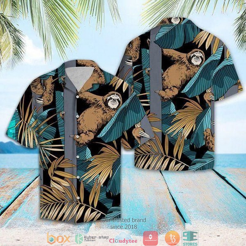 Sloth Awesome Colorful Short Sleeve Hawaiian shirt