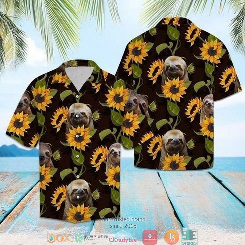 Sloth Awesome Colorful Short Sleeve Hawaiian shirt