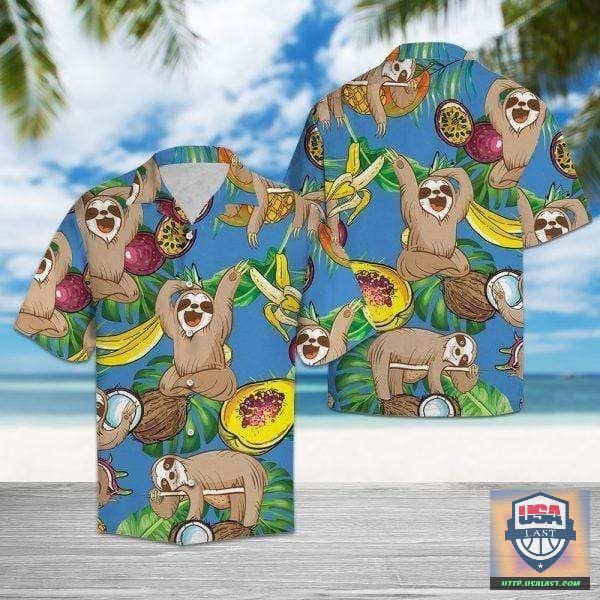 Sloth Tropical Hawaiian Shirt New 2022