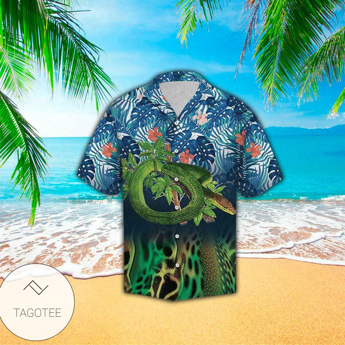 Snake Tropical Jungle Hawaiian Shirt