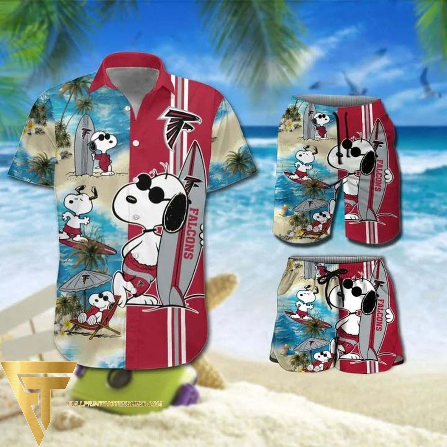 Snoopy And Chicago Bears Hawaiian Shirt And Beach Shorts