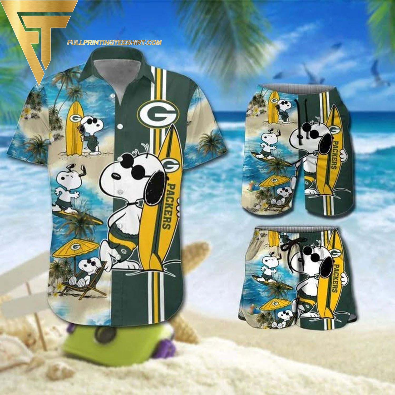 Snoopy And Cincinnati Bengals Hawaiian Shirt And Beach Shorts