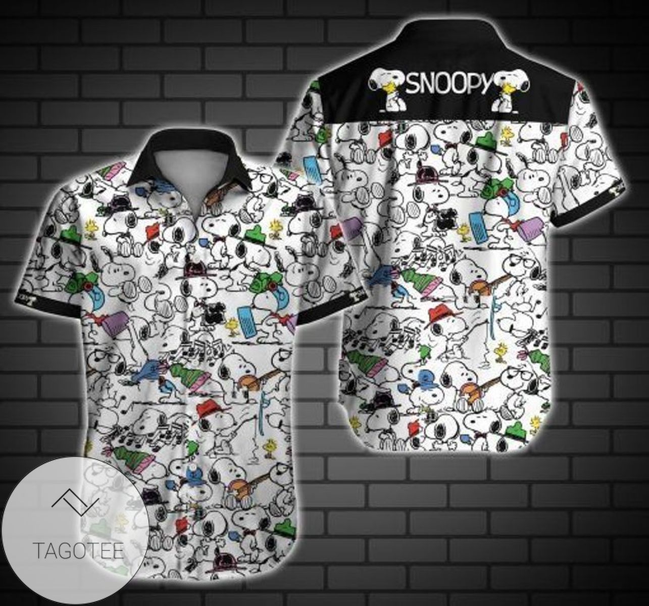 Snoopy Cartoon Peanuts 4 For men And Women Graphic Print Short Sleeve Hawaiian Casual Shirt