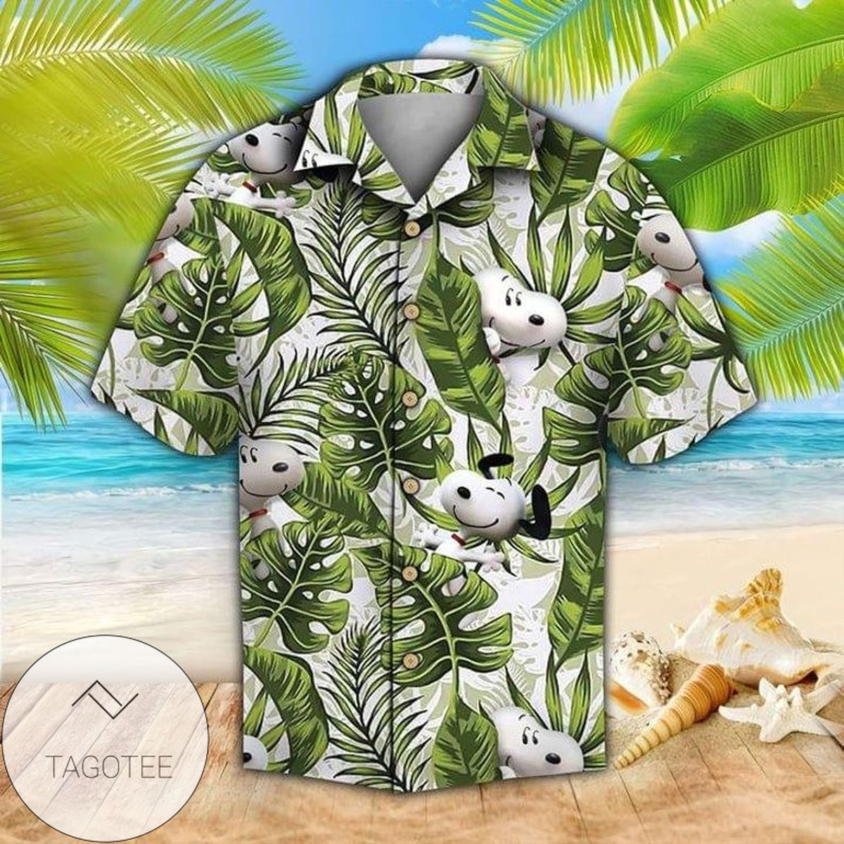 Snoopy Cartoon Peanuts For men And Women Graphic Print Short Sleeve Hawaiian Casual Shirt