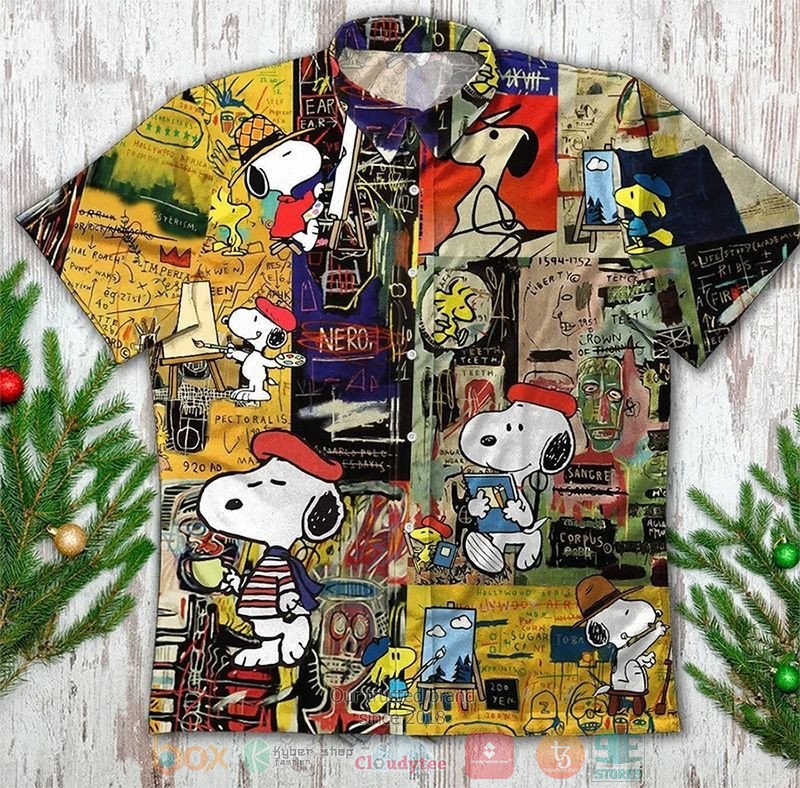 Snoopy Surfing Hawaiian Shirt