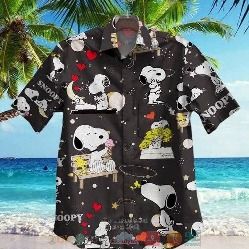 Snoopy Surfing Hawaiian Shirt