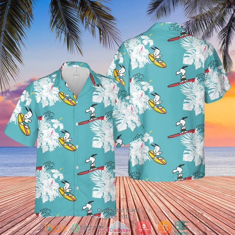 Snoopy Tropical Pattern Hawaiian Shirt