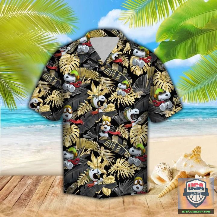 Snoopy Surfing Aloha Hawaiian Shirt