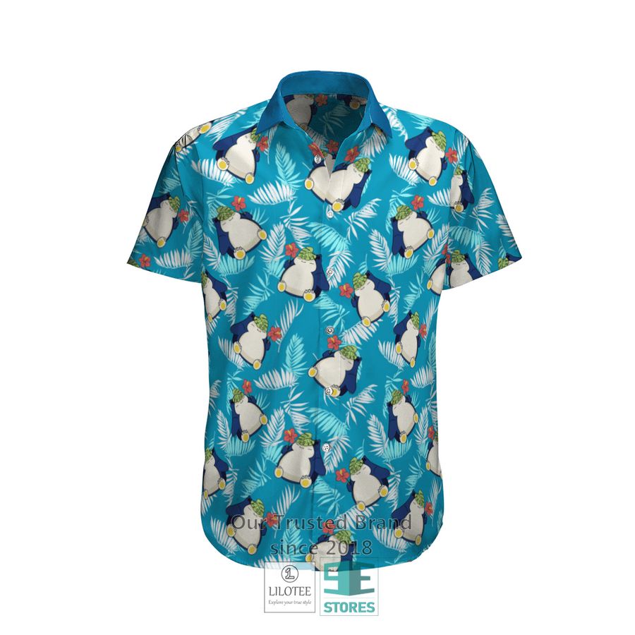 Snorlax On Vacation Beach Hawaiian Shirt, Short