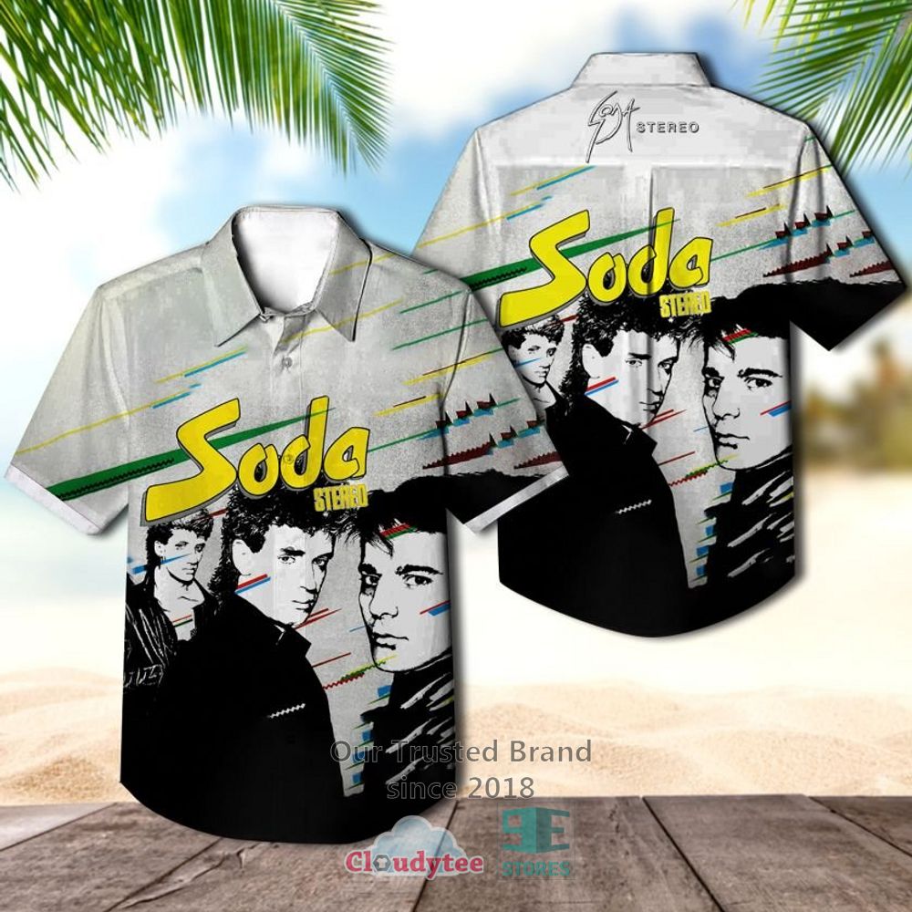 Soda Stereo Comfort y musica para volar Casual Hawaiian Shirt