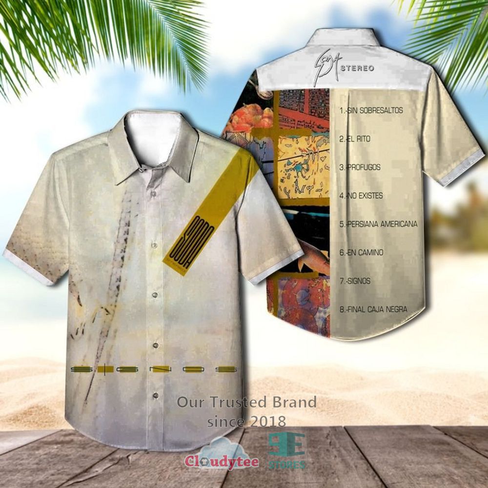 Soda Stereo Ruido blanco Casual Hawaiian Shirt