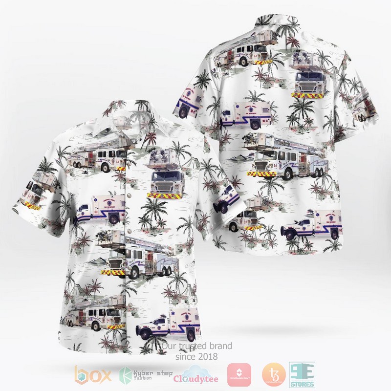 Solana Beach California Solana Beach Fire Department Hawaiian Shirt