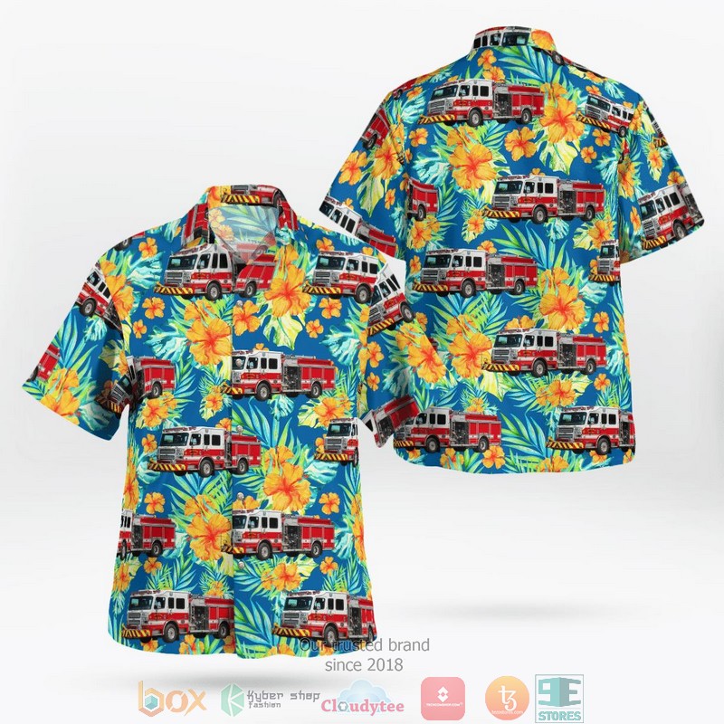 South Bend Fire Department Hawaiian Shirt