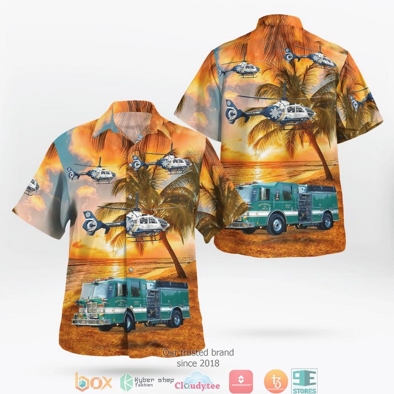 South Bend Fire Department South Bend Indiana Aloha Shirt