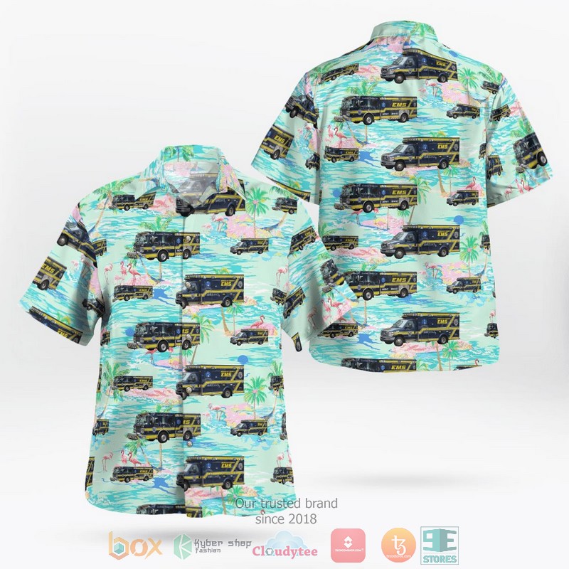 South Carolina Beaufort County Sheriff Office Motor Hawaiian Shirt