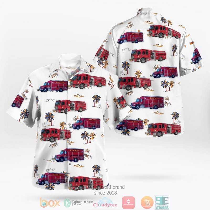 South Carolina Goose Creek Rural Fire Department Hawaiian Shirt