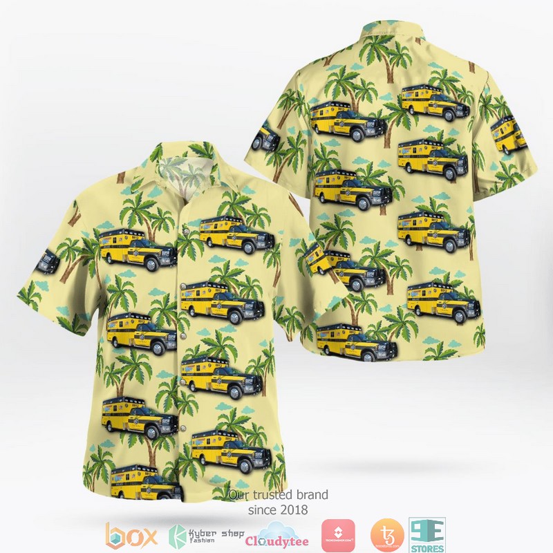 South Country Ambulance Brookhaven CDP New York Aloha Shirt