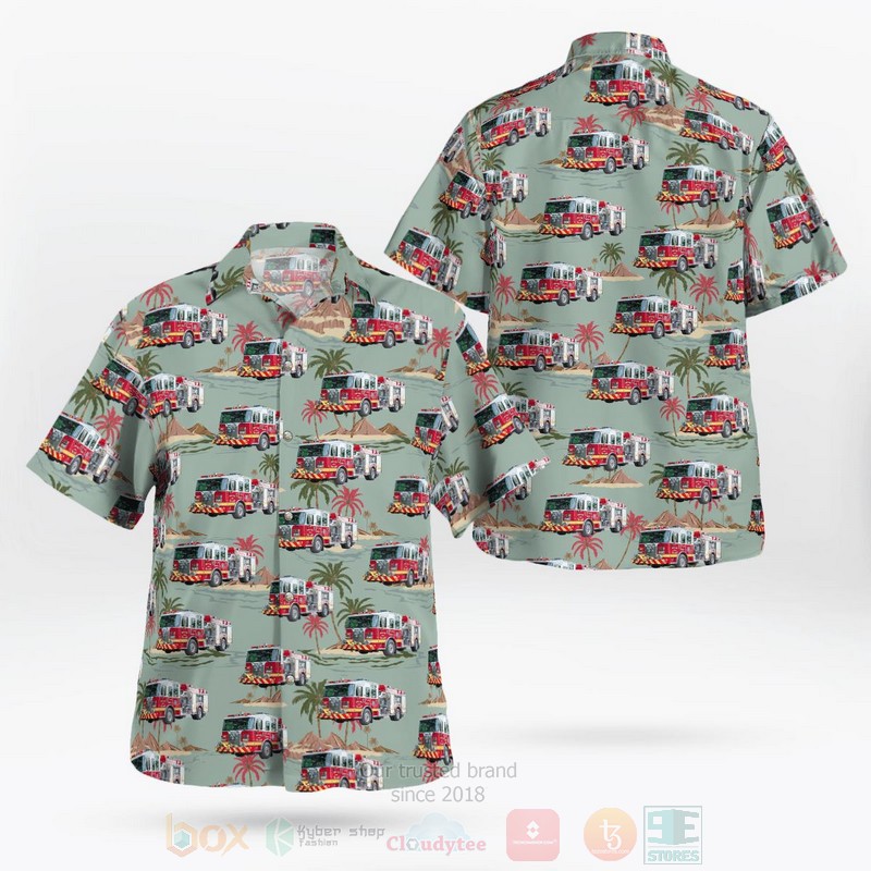 South Lynches Fire Department South Carolina Hawaiian Shirt