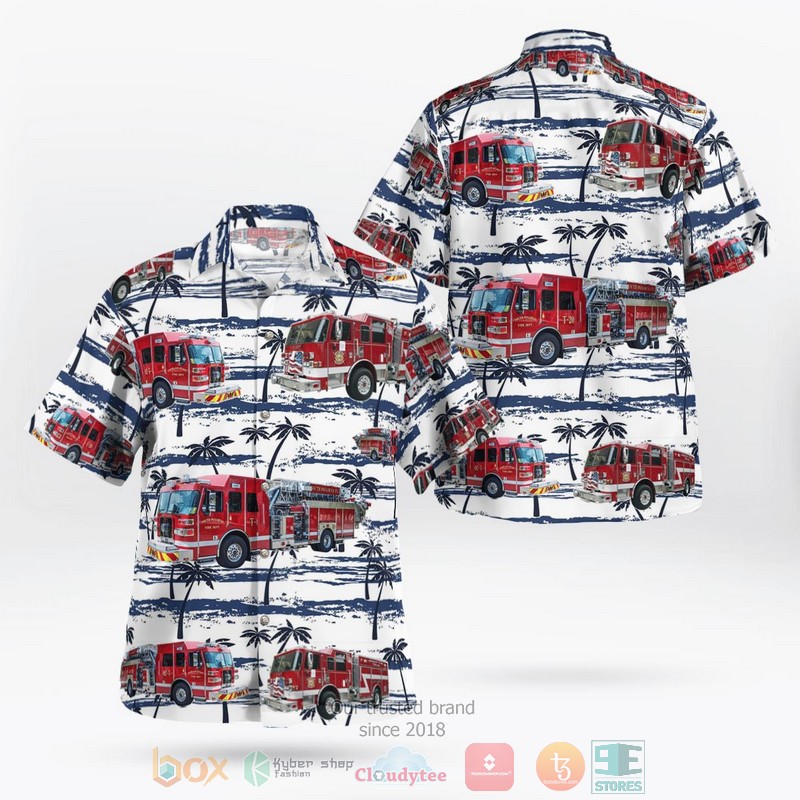 South Wall Fire Rescue Manasquan New Jersey Hawaiian Shirt