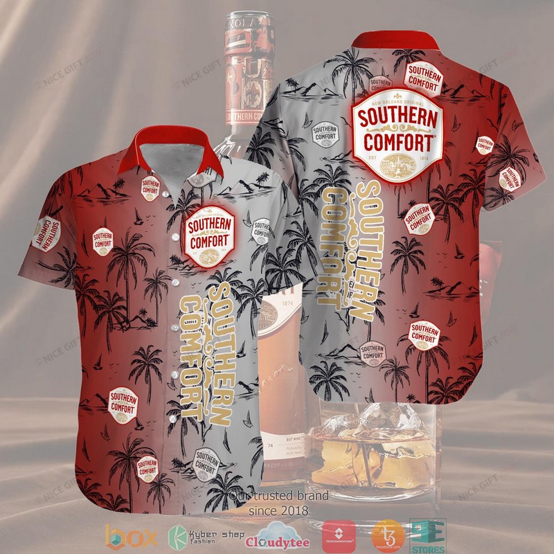 Southern Comfort American flag Hawaiian shirt