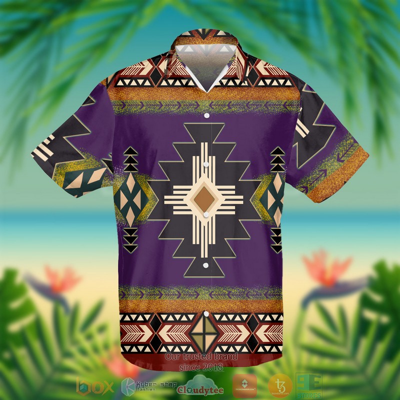 Southwest Green Symbol Native American Hawaiian Shirt