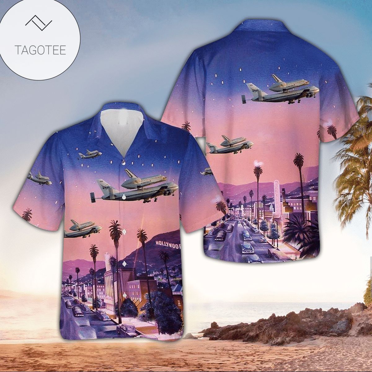 Space Cartoon Hawaiian Shirt