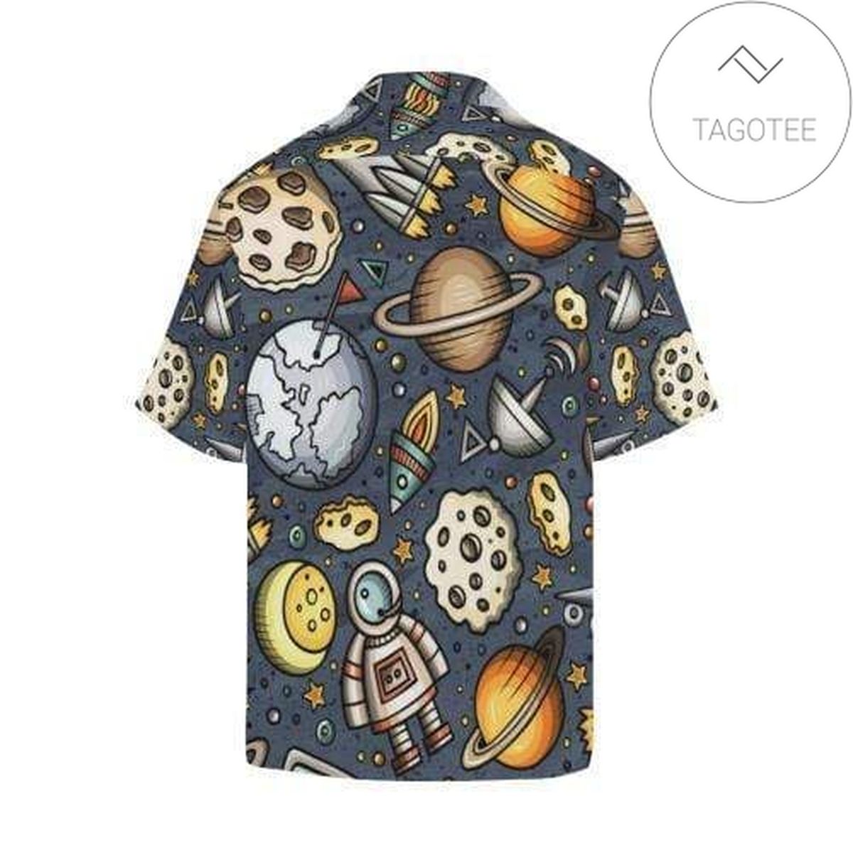 Space Cartoon Hawaiian Shirt