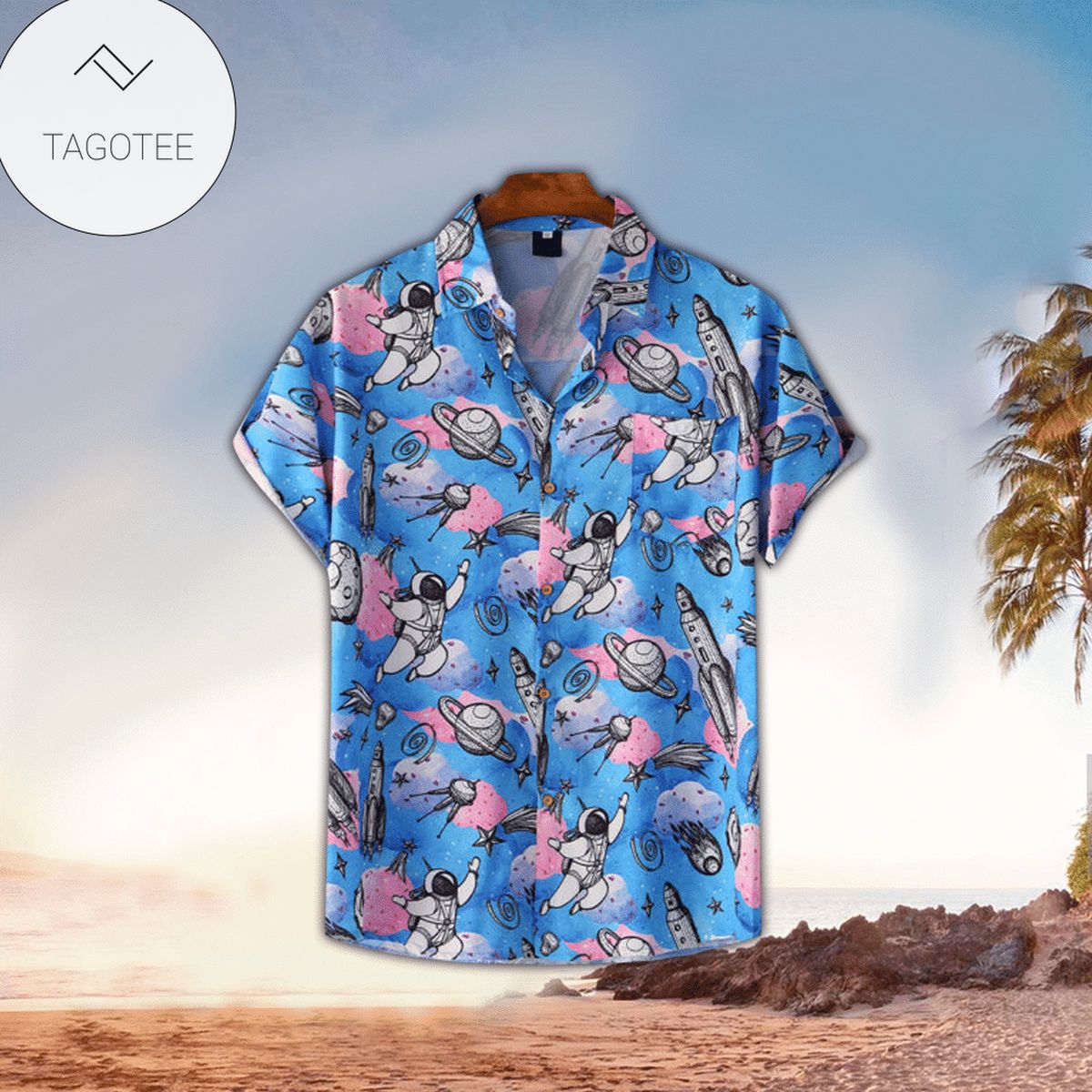 Space Hawaiian Shirt Space Button Up Shirt