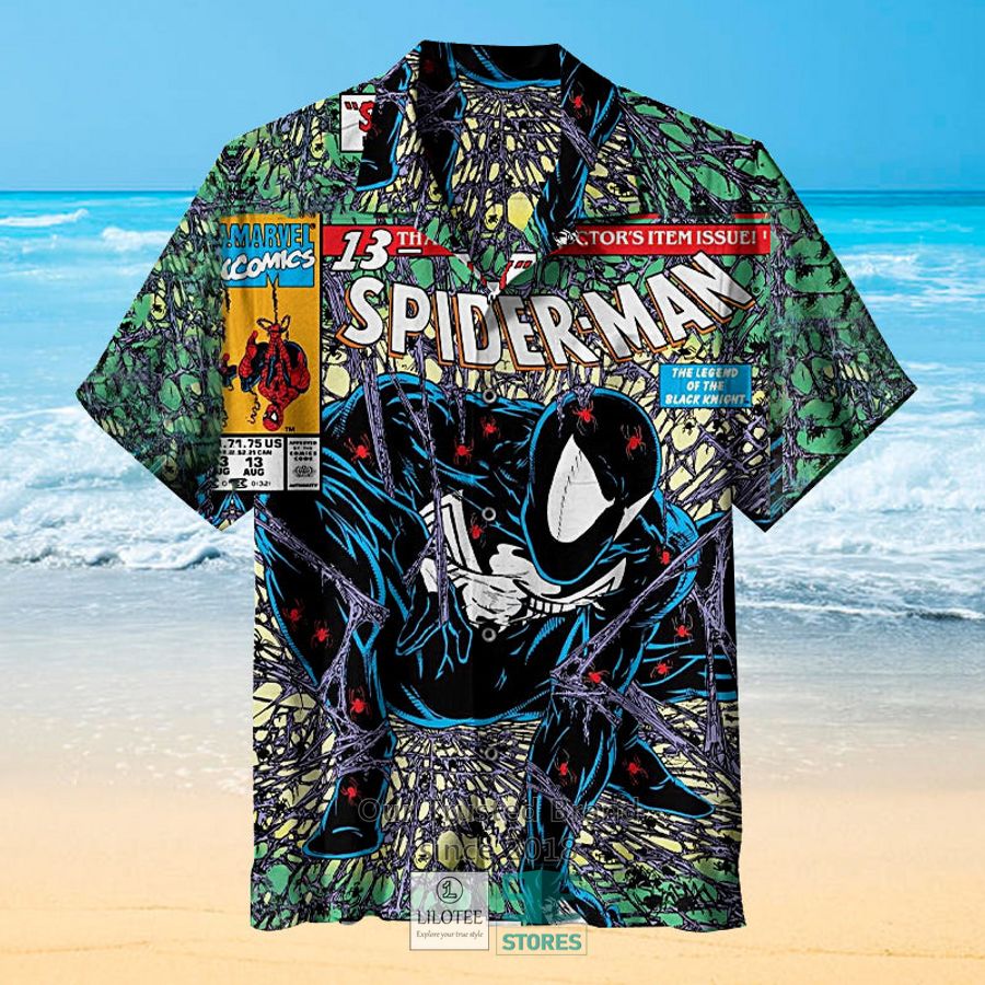 Spiderman blue Hawaiian Shirt