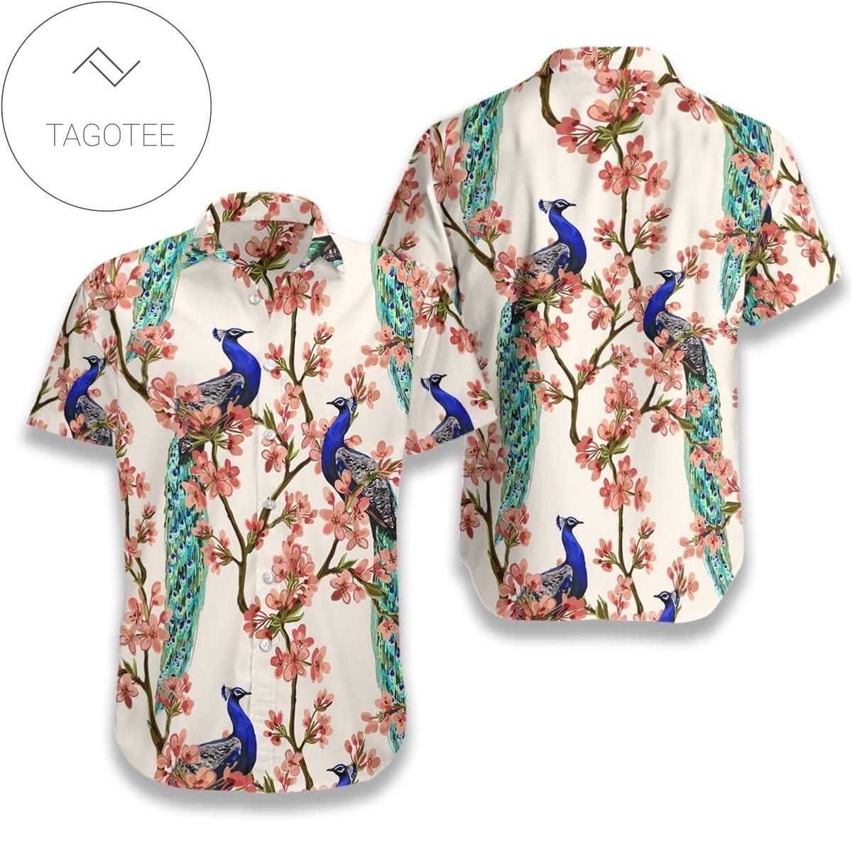 Splendid As Oriental Peacock Hawaiian Shirt